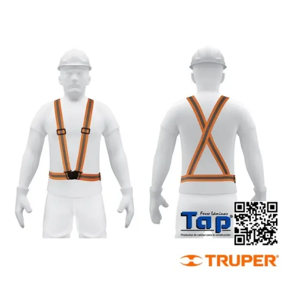 Imagen de CHALECO ELASTICO T ARNES NARANJA C REFLEJANTE TRUPER