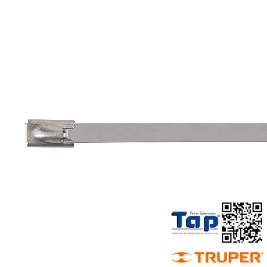 Imagen de CINCHOS 36 CM ACERO INOXIDABLE 99 LB BOL 10