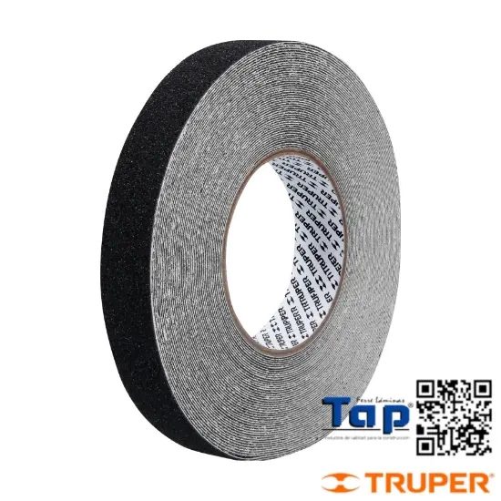 Imagen de CINTA ANTIDERRAPANTE NEGRA 25MM C ABRASIVO ROLLO 18M