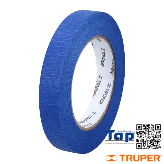 Imagen de CINTA MASKING TAPE AZUL 019 3/4"X50 M TRUPER