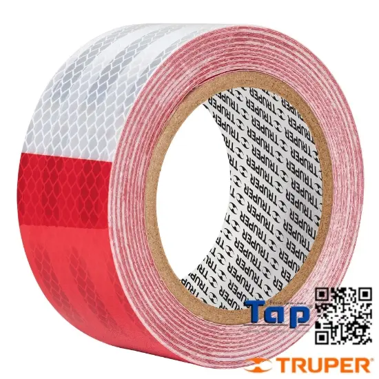 Imagen de CINTA REFLEJANTE PVC TRUPER ROLLO 9 MX050 2"