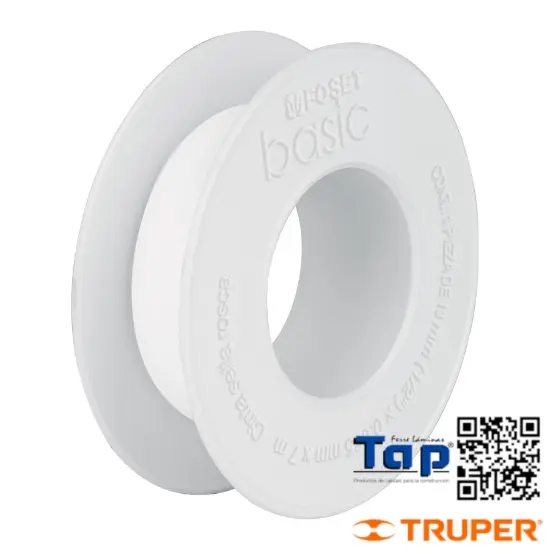 Imagen de CINTA SELLA ROSCAS 019 3/4"X 7 M USO GENERAL FOSET BASIC