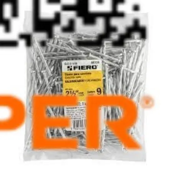 Imagen de CLAVOS P CONCRETO GALVANIZADOS 062 2-1/2" BOL 1 KG