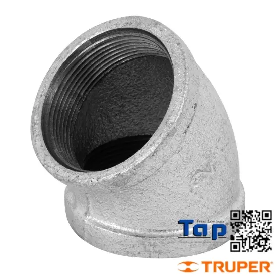 Imagen de CODO 45° ACERO GALVANIZADO 050 2" FOSET