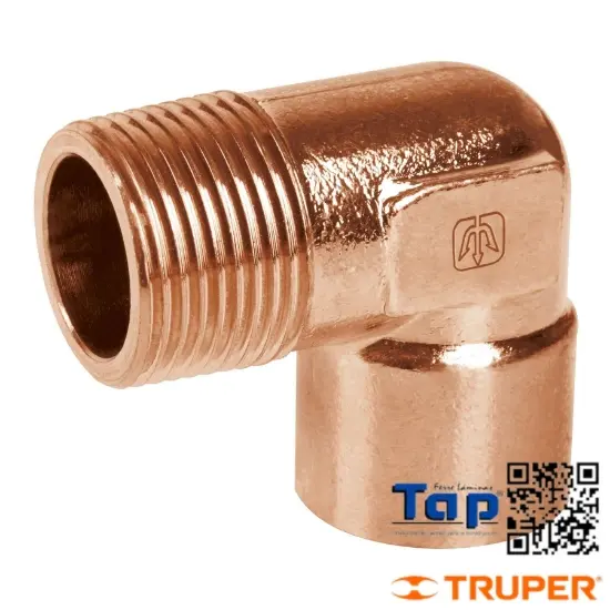 Imagen de CODO 90° COBRE ROSCA EXTERIOR 013 1/2" FOSET