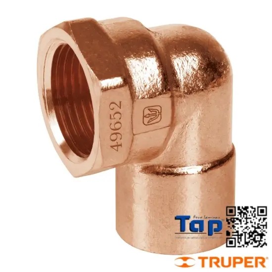 Imagen de CODO 90° COBRE ROSCA INTERIOR 025 1" FOSET