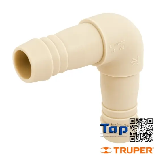 Imagen de CODO 90° INSERCION 025 1" POLIPROP FOSET