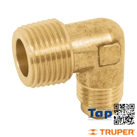 Imagen de CODO TERMINAL A 90° LATON 008 5/16"X009 3/8" FOSET