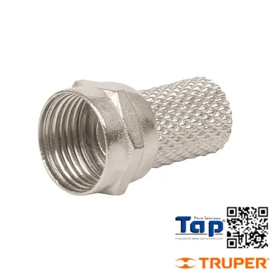 Imagen de CONECTORES COAXIALES RG  6 ENROSCAR VOLTECK BOL 4