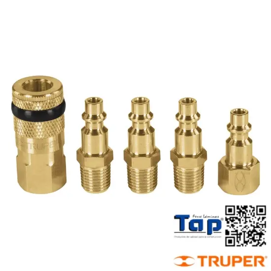 Imagen de CONECTORES Y 1 COPLE P COMPRESOR AIRE JGO 4