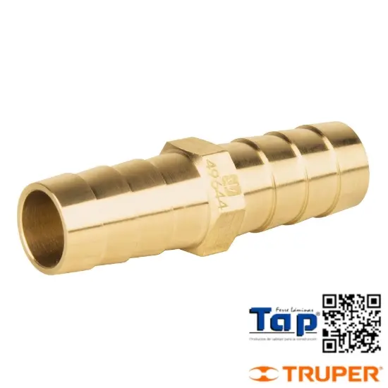 Imagen de COPLE INSERCION LATON 025 1" P POLIDUCTO NEGRO FOSET