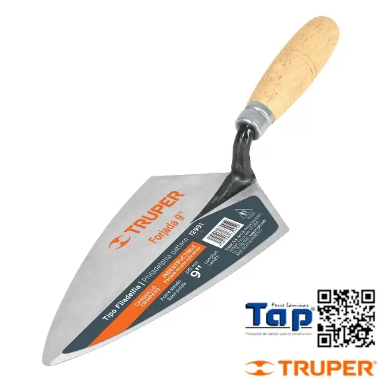Imagen de CUCHARA P ALBAÑIL 225 9" FORJADA T FILADELFIA TRUPER