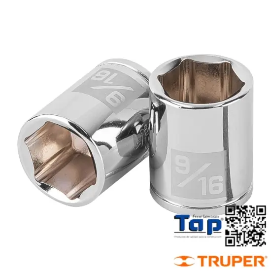 Imagen de DADO 004 5/32"  6 PTA CUA 006 1/4" TRUPER