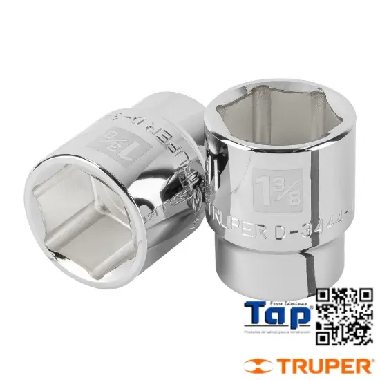 Imagen de DADO 034 1-3/8"  6 PTA CUA 019 3/4" TRUPER