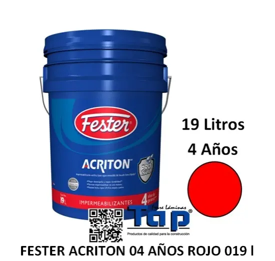 Imagen de FESTER ACRITON 04 AÑOS ROJO 019 l