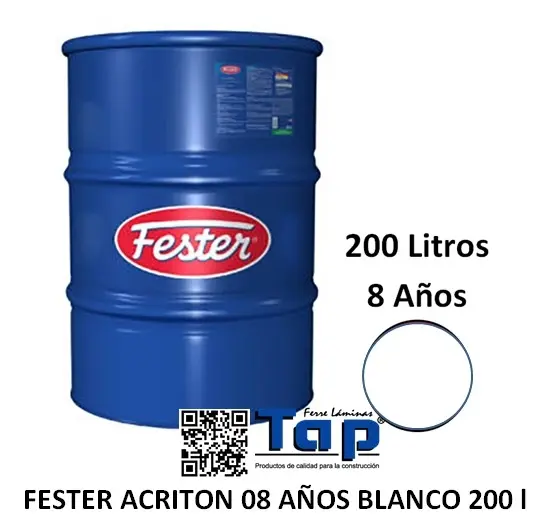 Imagen de FESTER ACRITON 08 AÑOS BLANCO 200 l