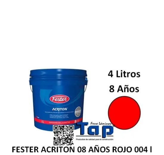 Imagen de FESTER ACRITON 08 AÑOS ROJO 004 l