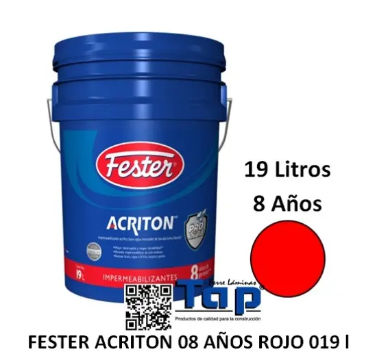 Imagen de FESTER ACRITON 08 AÑOS ROJO 019 l