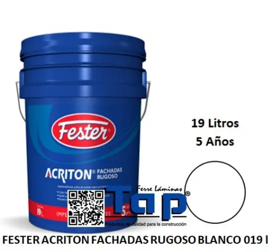 Imagen de FESTER ACRITON FACHADAS RUGOSO BLANCO 019 l