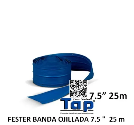 Imagen de FESTER BANDA OJILLADA 7.5 "  25 m