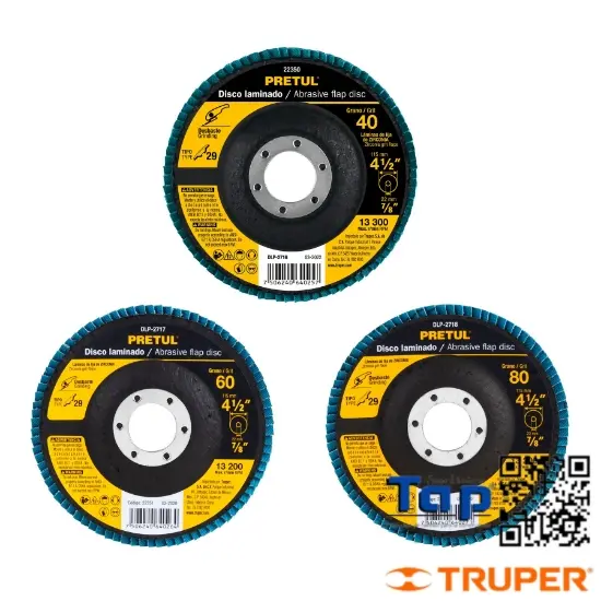 Imagen de DISCO 113 4-1/2" LAMINADO GRANO  80 CENTRO 022 7/8" PRETUL