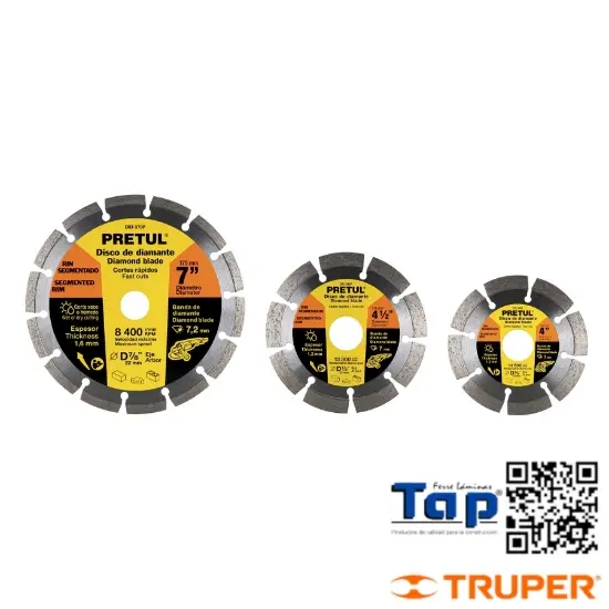 Imagen de DISCO DIAMANTE 100 4"X1.2 MM RIN SEGMENTADO PRETUL
