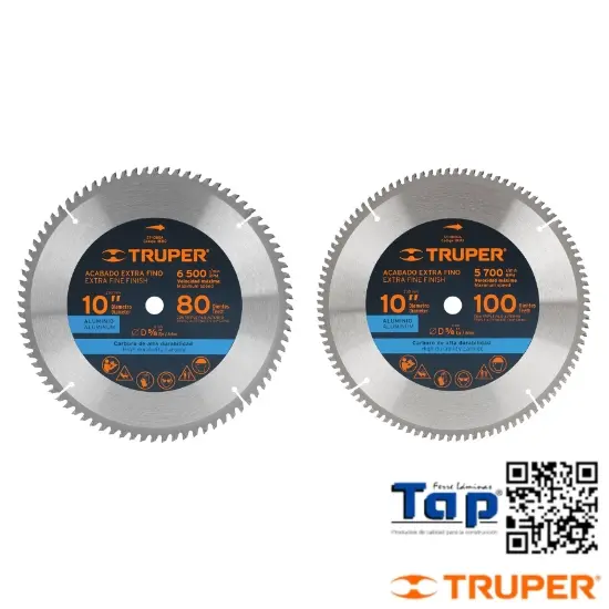 Imagen de DISCO SIERRA 250 10" P ALU 100 DIENTES CENTRO 015 5/8"