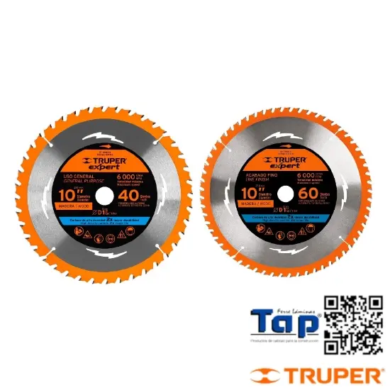Imagen de DISCO SIERRA 250 10" P MAD 60 DIENTES CENTRO 025 1" EXPERT