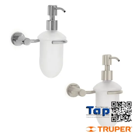 Imagen de DISPENSADOR JABON A PARED EN ACA CROMO FOSET