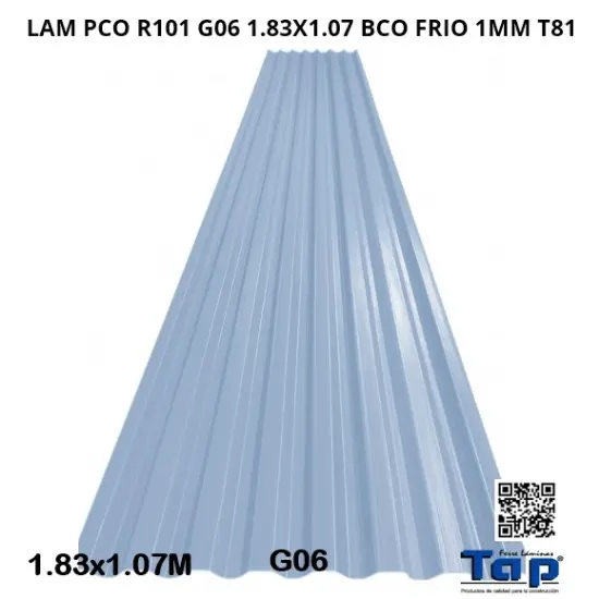Imagen de LAM PCO R101 G06 1.83X1.07  BCO FRIO 1MM T81