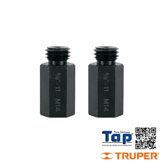 Imagen de ADAPTADOR P PULIDORAS 015 5/8" A 015 5/8" 2 PIEZAS TRUPER