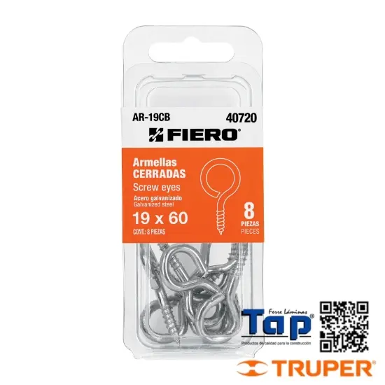 Imagen de ARMELLAS CERRADAS DE 19 X60 FIERO BLISTER C 8