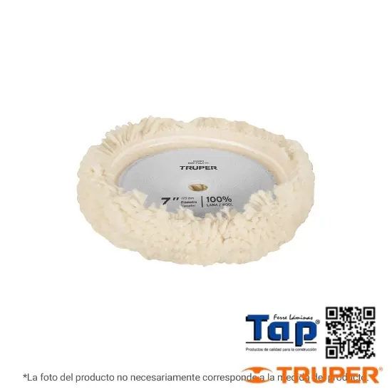 Imagen de BORLA P PULIR 203 8" HOOK AND LOOP TRUPER