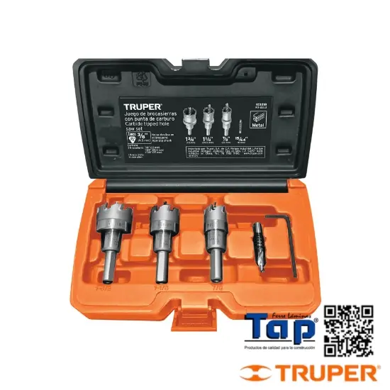 Imagen de BROCASIERRAS DE CARBURO DE TUNGSTENO TRUPER JGO 3