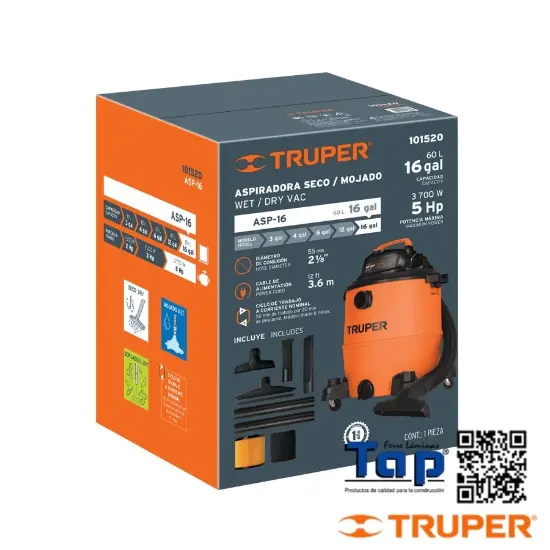 Imagen de CAJA DE EMPAQUE DE REP P ASP-16 TRUPER