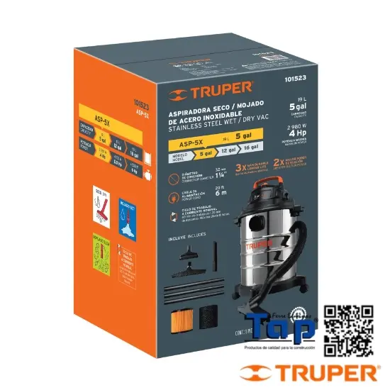 Imagen de CAJA DE EMPAQUE DE REP P ASP-5XTRUPER