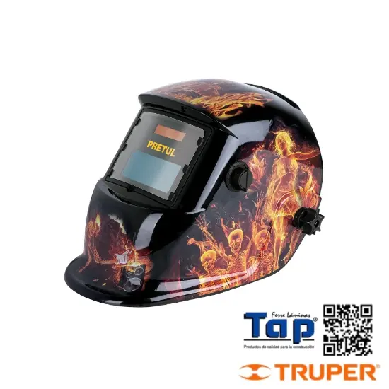 Imagen de CARETA ELECTRO. SOLDAR FUEGO SOMBRA 9 A 13 PRETUL