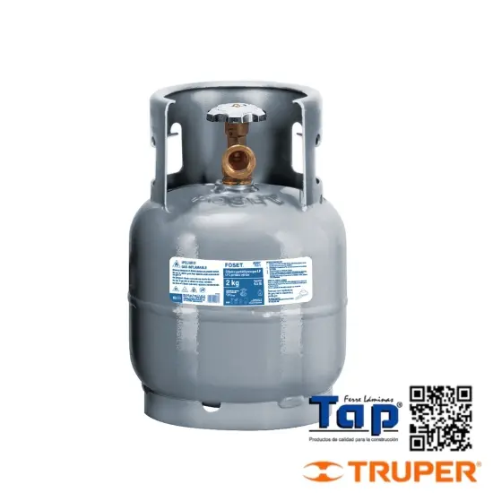 Imagen de CILINDRO PORTATIL P GAS LP 2KG (4.5LB) FOSET
