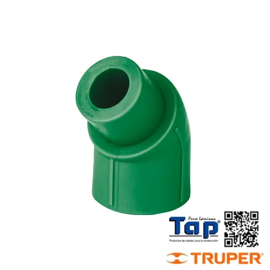 Imagen de CODO 45° DE PPR 013 1/2" MACHO-HEMBRA FOSET