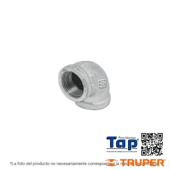 Imagen de CODO 90° ACE GALVANIZADO DE 006 1/4" FOSET