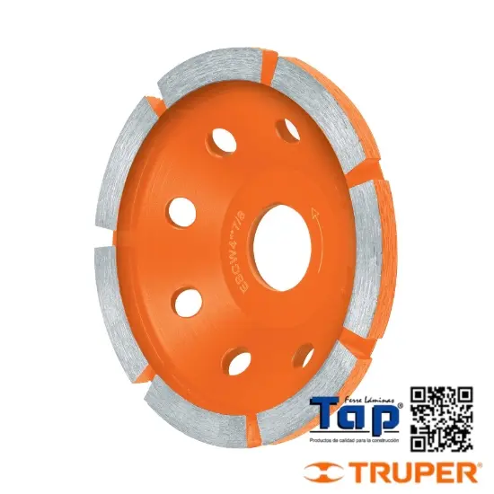 Imagen de COPA DIAMANTE 1 HILERA 102 4" X022 7/8" TRUPER