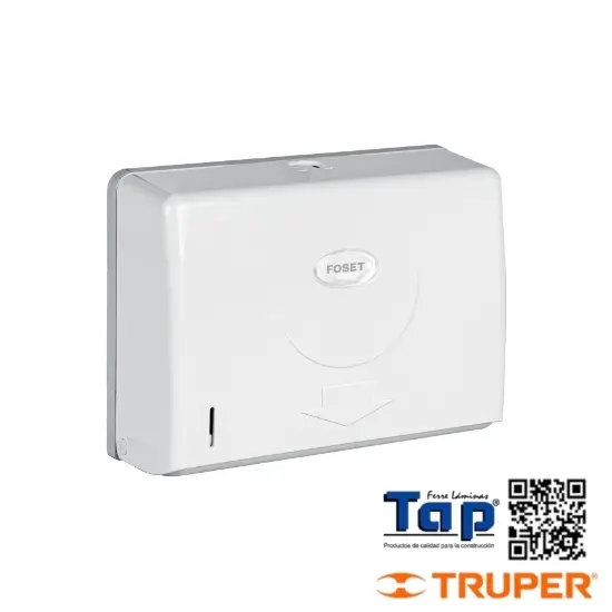 Imagen de DISPENSADOR JR P TOALLAS DE PAPEL BLANCO FOSET BASIC
