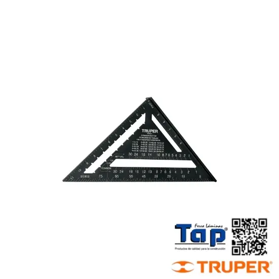 Imagen de ESCUADRA 305 12" ALUM NEGRO P MUROS DE YESO TRUPE