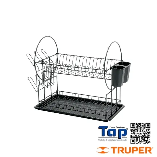 Imagen de ESCURRIDOR NEGRO ACE C 2 NIVELES P TRASTES