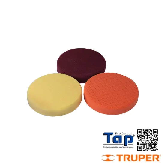 Imagen de ESPONJAS P PULIR DE 178 7" HOOK AND LOOPTRUPER JGO 3