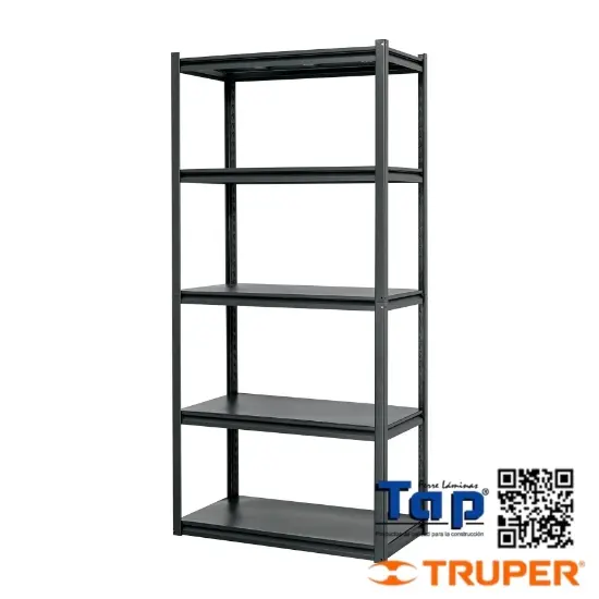 Imagen de ESTANTE METAL 5 REPISAS CAPACIDAD 80 KG180X45X85 TRUPER