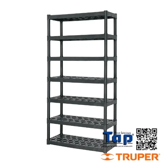 Imagen de ESTANTE PCO USO RUDO 7 REP CAP. 70 KG 185X43X91TRUPER