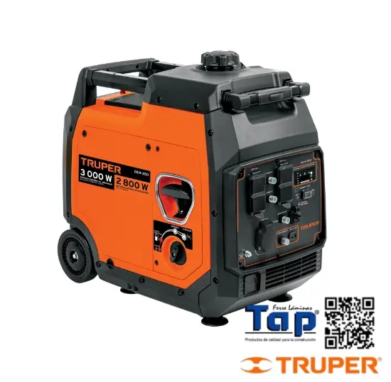 Imagen de GENERADOR INVERSOR SILENCIOSO 3 KW ENCENDIDO MANUAL TRUPER