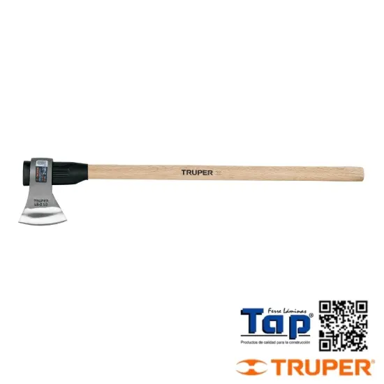 Imagen de HACHA LABOR ENTERA 012 2-1/2" LB MANGO DE MAD 36" TRUPER