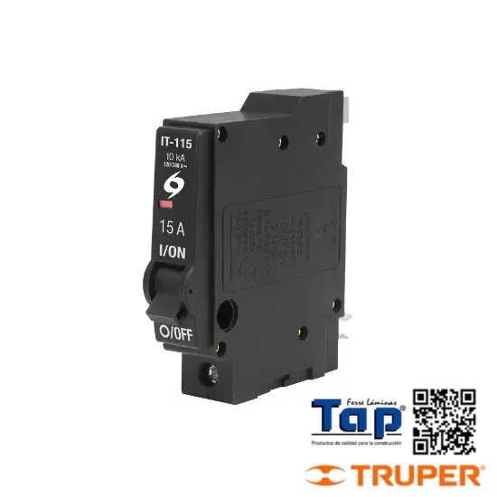 Imagen de INTERRUPTOR 1 POLO 15A ENCHUFABLE A GRANEL VOLTECK